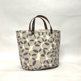 Gather Circles Grey Oval Bottom Knitting Craft Tote Bag