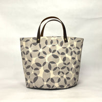 Gather Circles Grey Oval Bottom Knitting Craft Tote Bag