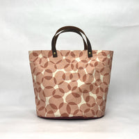 Gather Circles Pink Oval Bottom Knitting Craft Tote Bag