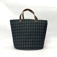 Spots Poppyseed Orange Oval Bottom Knitting Craft Tote Bag