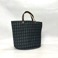 Spots Poppyseed Orange Oval Bottom Knitting Craft Tote Bag