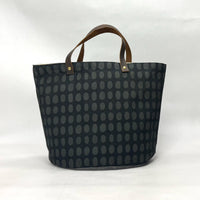 Spots Poppyseed Orange Oval Bottom Knitting Craft Tote Bag
