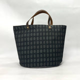 Spots Poppyseed Orange Oval Bottom Knitting Craft Tote Bag