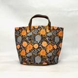 Cordelia Orange Oval Bottom Knitting Craft Tote Bag