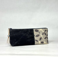 Gather Circles Grey R Short Wide Small Zipper Pouch Gadget Case Cosmetics Bag