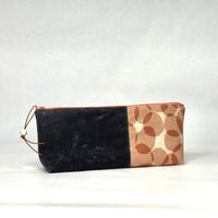 Gather Circles Pink R Short Wide Small Zipper Pouch Gadget Case Cosmetics Bag