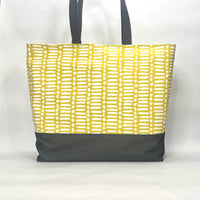 Deja Yellow XL Extra Large BIG Tote Bag / Beach Bag