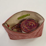 Floral Avocado Small Zipper Pouch Gadget Case Cosmetics Project Bag