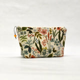 Herb Garden Natural Small Zipper Pouch Gadget Case Cosmetics Project Bag