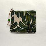Monstera Padded Zipper Pouch / Coin Purse / Gadget / Cosmetic Bag