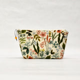 Herb Garden Natural Small Zipper Pouch Gadget Case Cosmetics Project Bag