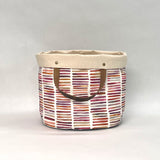 Oh Deer Berry Oval Bottom Knitting Craft Tote Bag