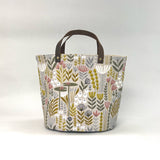 Fen Floral Oval Bottom Knitting Craft Tote Bag