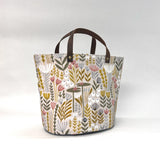 Fen Floral Oval Bottom Knitting Craft Tote Bag
