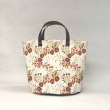 Fiona Pink Oval Bottom Knitting Craft Tote Bag