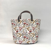 Jillian Pink Oval Bottom Knitting Craft Tote Bag