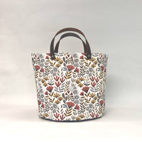 Jillian Pink Oval Bottom Knitting Craft Tote Bag