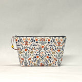 Wildwood White Small Zipper Pouch Gadget Case Cosmetics Project Bag