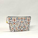 Wildwood White Small Zipper Pouch Gadget Case Cosmetics Project Bag