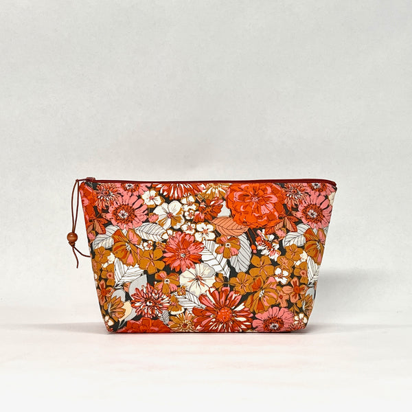 Fleuron Haven Small Zipper Pouch Gadget Case Cosmetics Project Bag