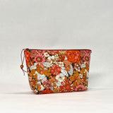 Fleuron Haven Small Zipper Pouch Gadget Case Cosmetics Project Bag