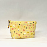 Meow Cat Things Yellow Small Zipper Pouch Gadget Case Cosmetics Project Bag