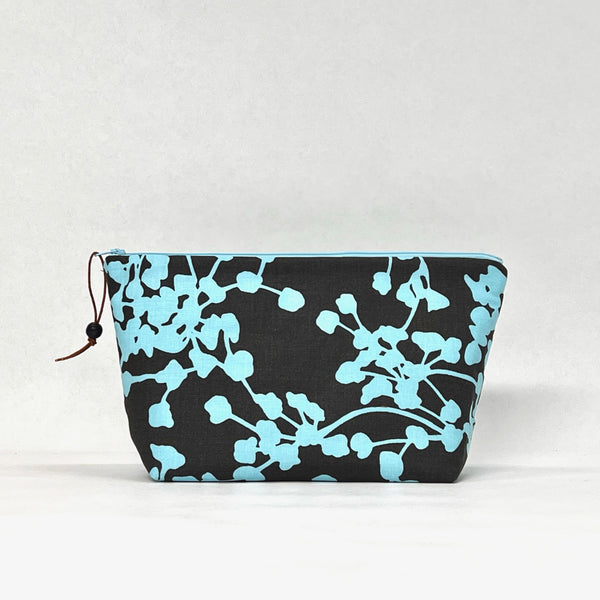 Coriander Charcoal Small Zipper Pouch Gadget Case Cosmetics Project Bag