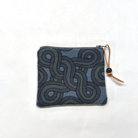 Cyprus Blue Padded Zipper Pouch / Coin Purse / Gadget / Cosmetic Bag
