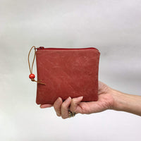 Herb Garden Black Padded Zipper Pouch / Coin Purse / Gadget / Cosmetic Bag
