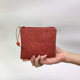 Herb Garden Black Padded Zipper Pouch / Coin Purse / Gadget / Cosmetic Bag