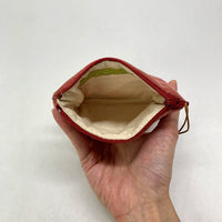 Strawberry Fields Black Padded Zipper Pouch / Coin Purse / Gadget / Cosmetic Bag