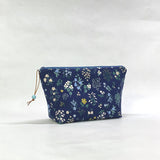 Hawthorne Navy Small Zipper Pouch Gadget Case Cosmetics Project Bag