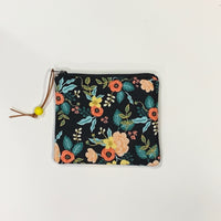 Birch Black Padded Zipper Pouch / Coin Purse / Gadget / Cosmetic Bag