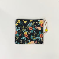 Birch Black Padded Zipper Pouch / Coin Purse / Gadget / Cosmetic Bag